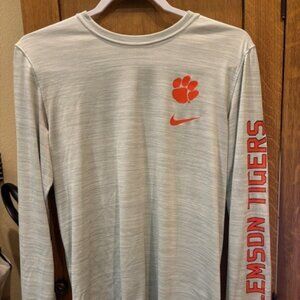 Men's Nike Clemson Tigers Team Performance Long Sleeve T-shirt - Size Medium